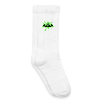 Camping Zelt Natur Klecks - Kinder Tennissocken - Weiß - Rechts
