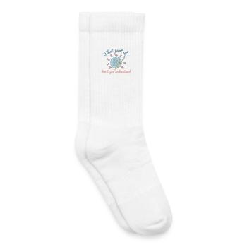 Crochet drôle, quelle partie de ne comprends-tu pas - Chaussettes de tennis bio enfant - blanc - Droite