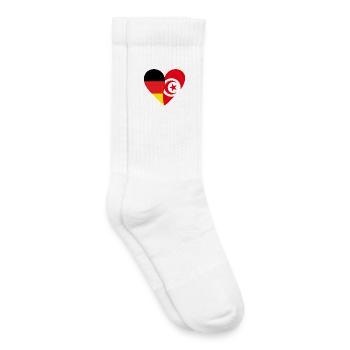 Herz der zwei Länder - Kinder Tennissocken - Weiß - Rechts