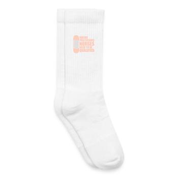 Unlike Politicians Nurses Need To Be Qualified - Kids Tennis Socks - white - Right