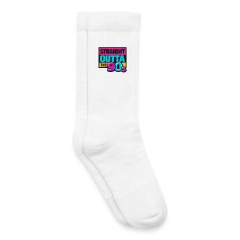 Directement sorti des années 90 néon - Chaussettes de tennis bio enfant - blanc - Droite
