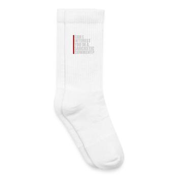 Can I Interest You In A Sarcastic Comment Lustig - Kids Tennis Socks - white - Right