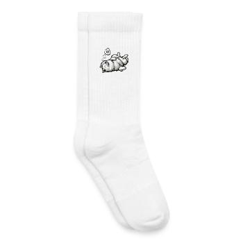 Chiens bergers blancs bergers - Chaussettes de tennis bio enfant - blanc - Droite