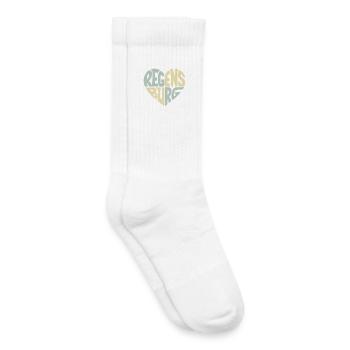 Conception du cœur de Ratisbonne - Chaussettes de tennis bio enfant - blanc - Droite