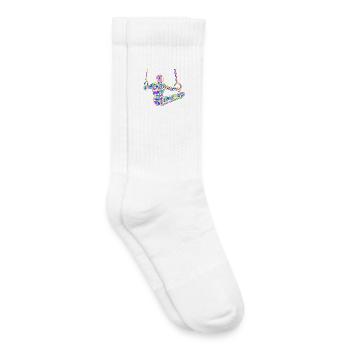 Gymnastique Gymnastique Gymnastique de ring Gymnastique colorée Gymnastique masculine - Chaussettes de tennis bio enfant - blanc - Droite