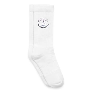 Graphique d’icônes Astra Peace - Chaussettes de tennis bio enfant - blanc - Droite