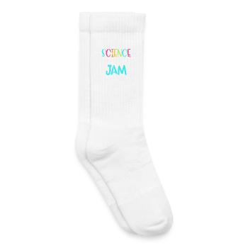 Wissenschaft ist mein Ding – Buntes T-Shirt - Kinder Tennissocken - Weiß - Rechts