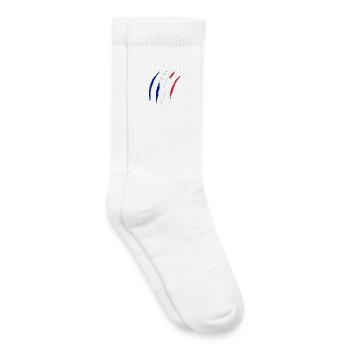 French Flag, France - Kids Tennis Socks - white - Right