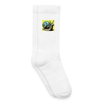 Schnecke - Kinder Tennissocken - Weiß - Rechts