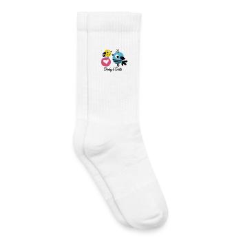 Dody und Dots- Mycolourdots - Kinder Tennissocken - Weiß - Rechts