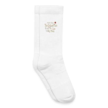 No Lesson Plan No Time For This - Kids Tennis Socks - white - Right