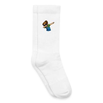 Enseignante de maternelle en dabing - Chaussettes de tennis bio enfant - blanc - Droite