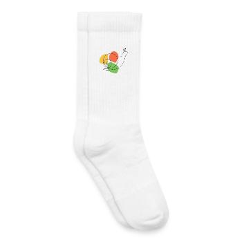 Abstract interpretation of the garden snail - Kids Tennis Socks - white - Right