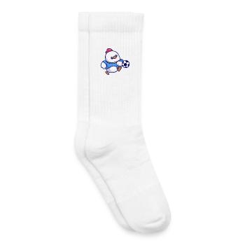 Chick Soccer Kick - Kids Tennis Socks - white - Right