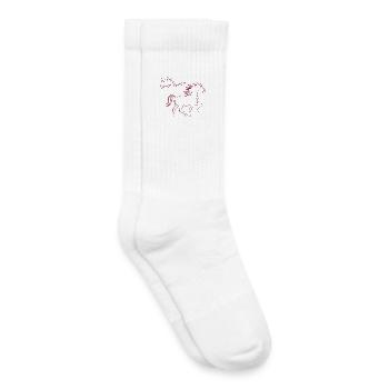 Isi Pisi Lemon Squeezi Burgundy by Maison Bichon - Kids Tennis Socks - white - Right