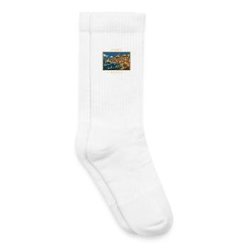 France Marseille Vintage Travel Brand - Kids Tennis Socks - white - Right