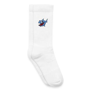 Blue Fish - Chaussettes de tennis bio enfant - blanc - Droite