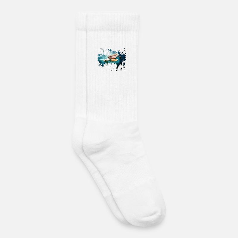 Petcontest Schildkröte - Kinder Tennissocken - Weiß