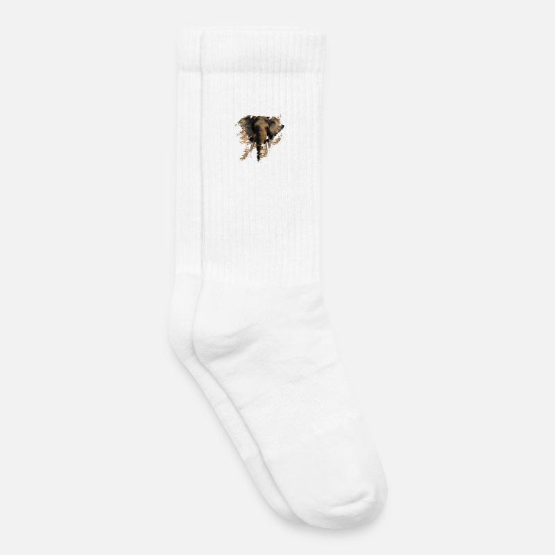 Elefant - Kinder Tennissocken - Weiß