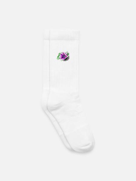 Blume - Kinder Tennissocken - Weiß