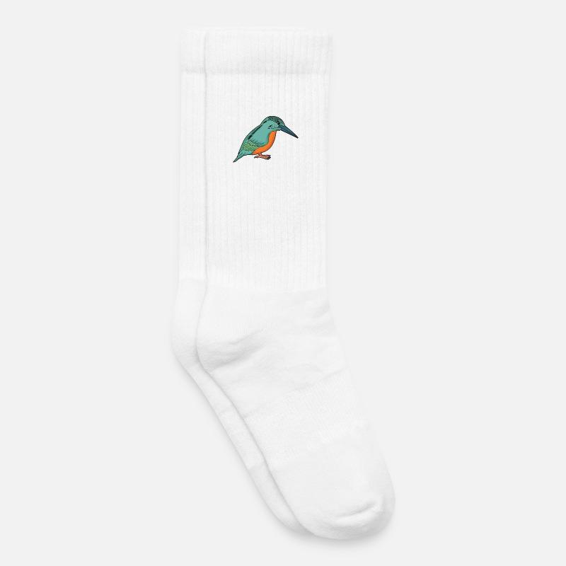 Eisvogel - Kinder Tennissocken - Weiß