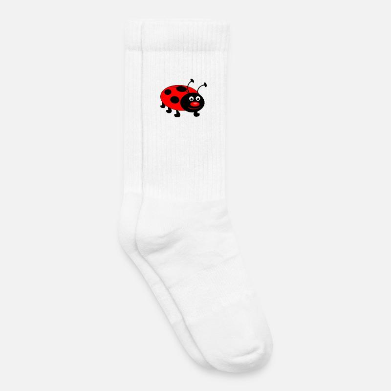 marienkäfer kind geschenk - Kinder Tennissocken - Weiß