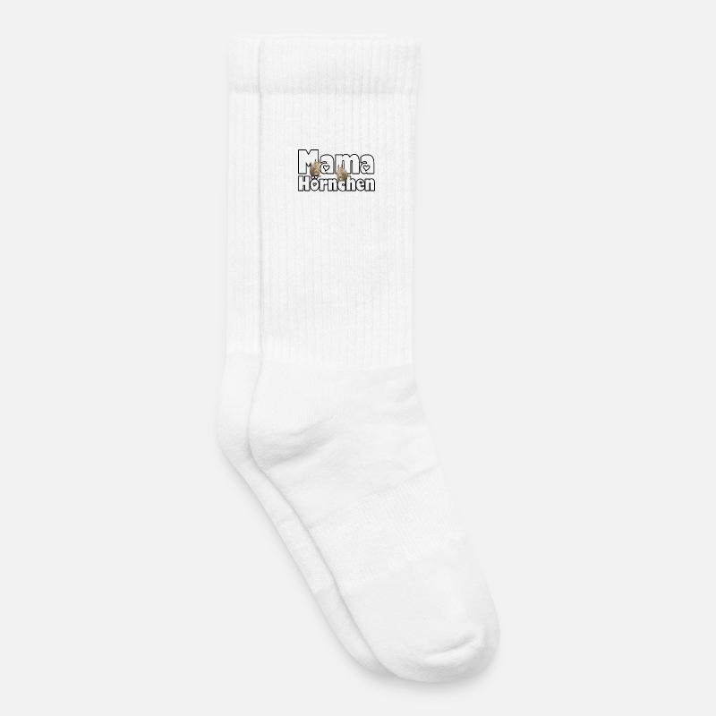 Mama Eichhörnchen Mutter Tier Muttertag Spruch - Kinder Tennissocken - Weiß