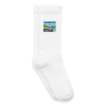 TXL, we miss you, retro - Kinder Tennissocken - Weiß - Rechts