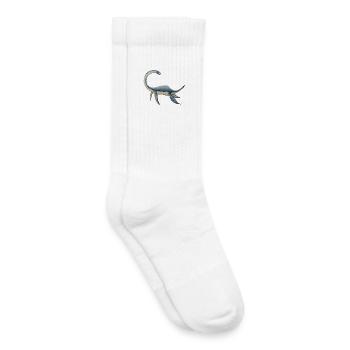 Dinosaure Plesiosaurus - Chaussettes de tennis bio enfant - blanc - Droite