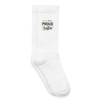 Proud Sister - Kids Tennis Socks - white - Right