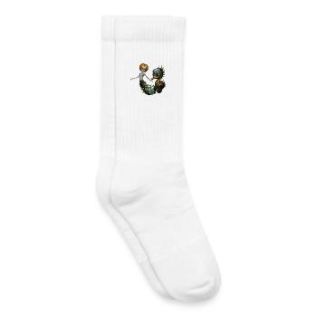 L’amitié de la sirène steampunk - Chaussettes de tennis bio enfant - blanc - Droite