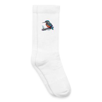Martin-pêcheur - Chaussettes de tennis bio enfant - blanc - Droite