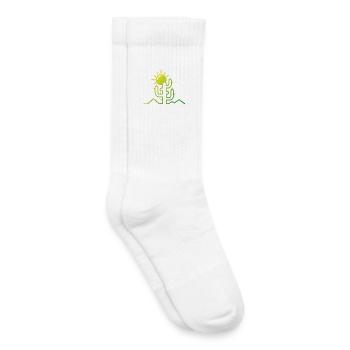 cactus Wüste Sonne Abenteuer minimal Design flat - Kinder Tennissocken - Weiß - Rechts