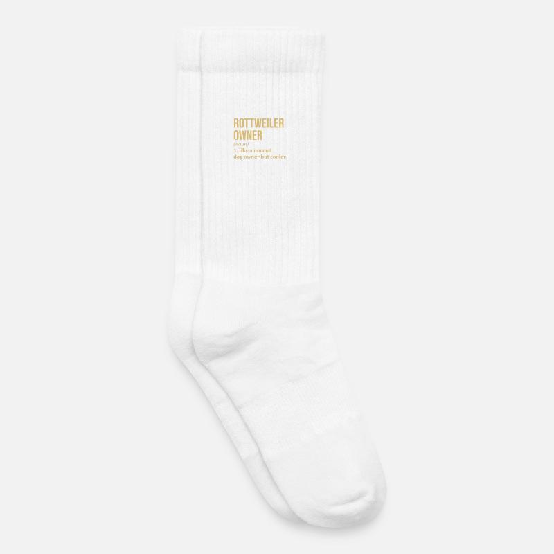 Rottweiler - Kinder Tennissocken - Weiß