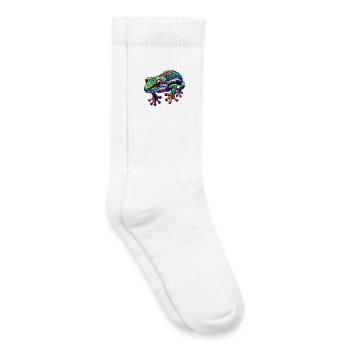 Gecko - Chaussettes de tennis bio enfant - blanc - Droite