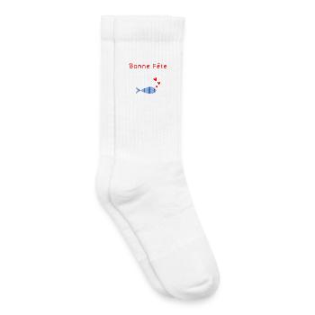 VATERTAG. FROHER VATERTAG. PAPA. ALLES GUTE ZUM GEBURTSTAG. - Kinder Tennissocken - Weiß - Rechts