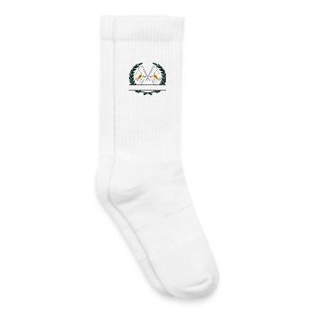 Drapeaux chypriote couronne de laurier bannière - Chaussettes de tennis bio enfant - blanc - Droite