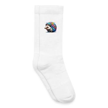 Hérisson - Chaussettes de tennis bio enfant - blanc - Droite