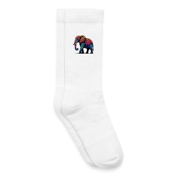 Elefant - Kinder Tennissocken - Weiß - Rechts