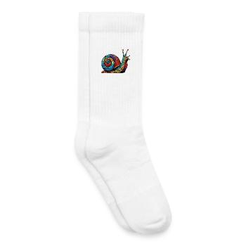 Schnecke - Kinder Tennissocken - Weiß - Rechts
