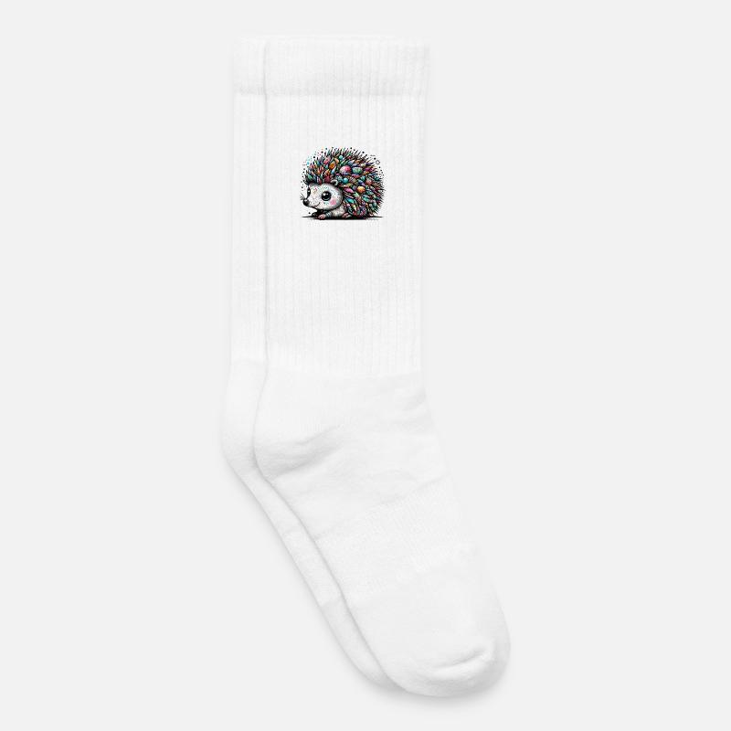 Igel - Kinder Tennissocken - Weiß
