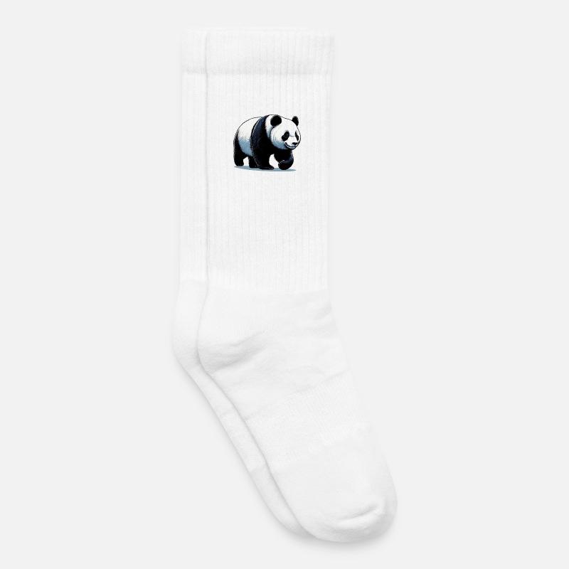 Panda - Kinder Tennissocken - Weiß