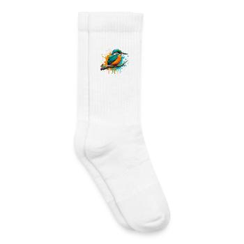 Martin-pêcheur - Chaussettes de tennis bio enfant - blanc - Droite