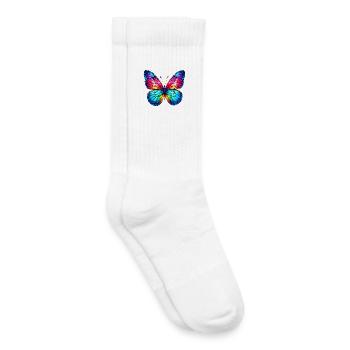 Butterfly - Kids Tennis Socks - white - Right