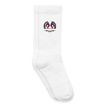 Fahnen USA Georgien Lorbeerkranz Banner - Kinder Tennissocken - Weiß - Rechts