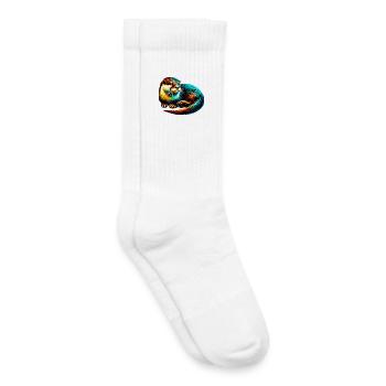Loutre - Chaussettes de tennis bio enfant - blanc - Droite
