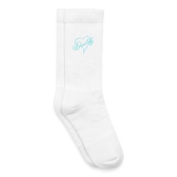 Daddy mit Herz Junge blau - Kinder Tennissocken - Weiß - Rechts