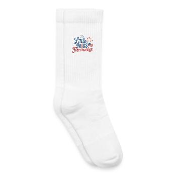Little Miss Firecracker - Kids Tennis Socks - white - Right