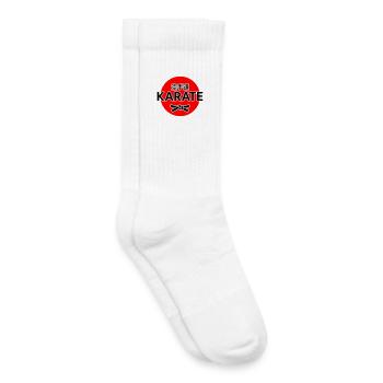 Karaté - Chaussettes de tennis bio enfant - blanc - Droite