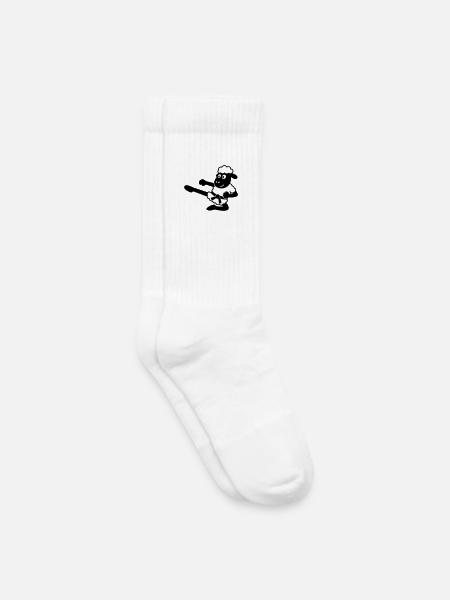 Karaté Mouton - Chaussettes de tennis bio enfant - blanc